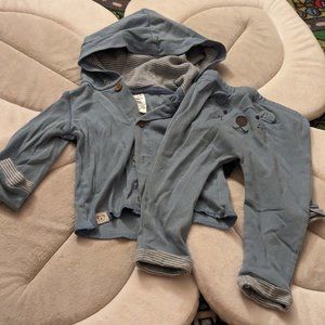 Baby teddy bear sweater pants set 9 months